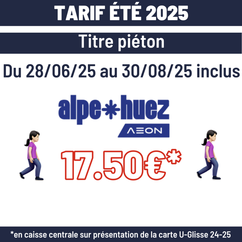 Piéton été Huez 2025