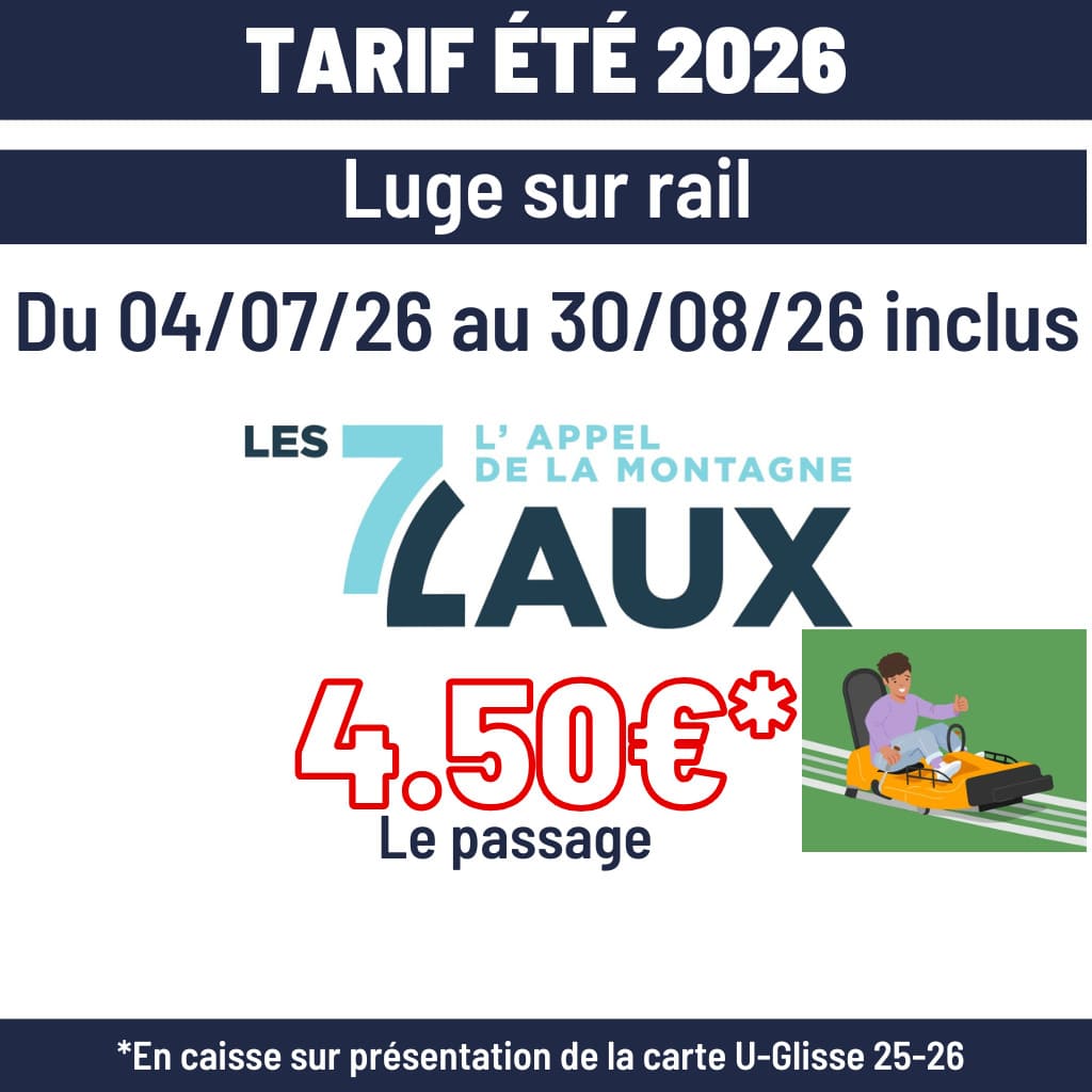 Tarif 2026 été luge sur rail