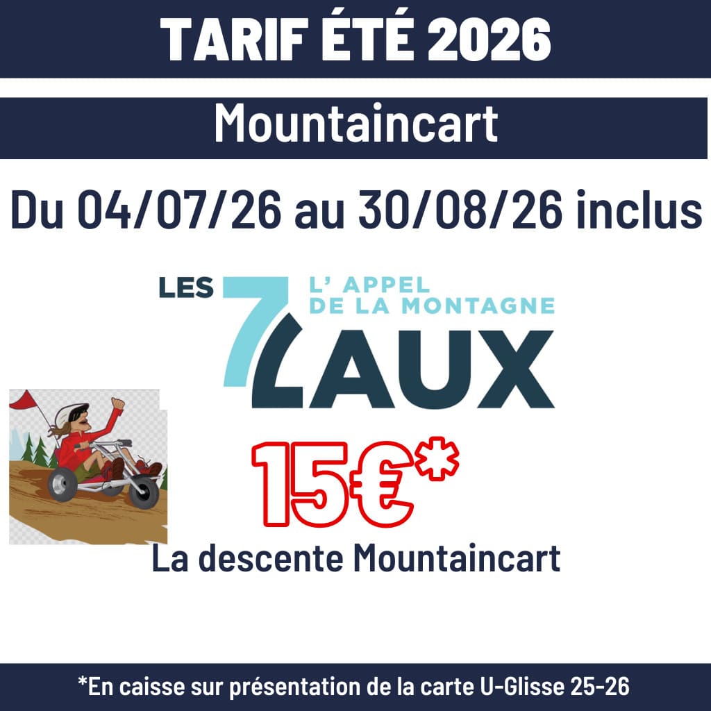 Tarif 2026 été Mountaincart