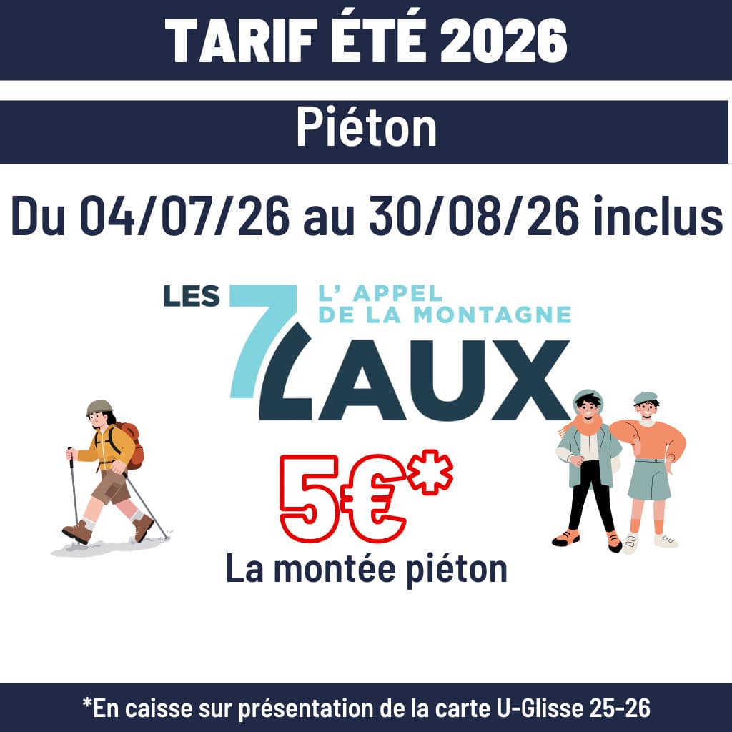 Tarif 2026 été piéton